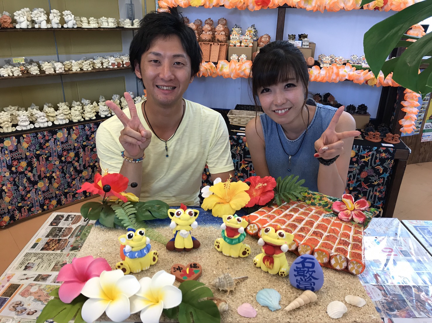 シーサー絵付け シーサー絵付け